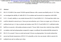 "Viable HCoV-19.. detected:  in aerosols up to 3 hours  up to 4 hours on copper  up to 24 hours on cardboard  up to 2-3 days on plastic & stainless steel  Median half-life estimate around 13 hours on steel & around 16 hours on polypropylene" #coronavirus 